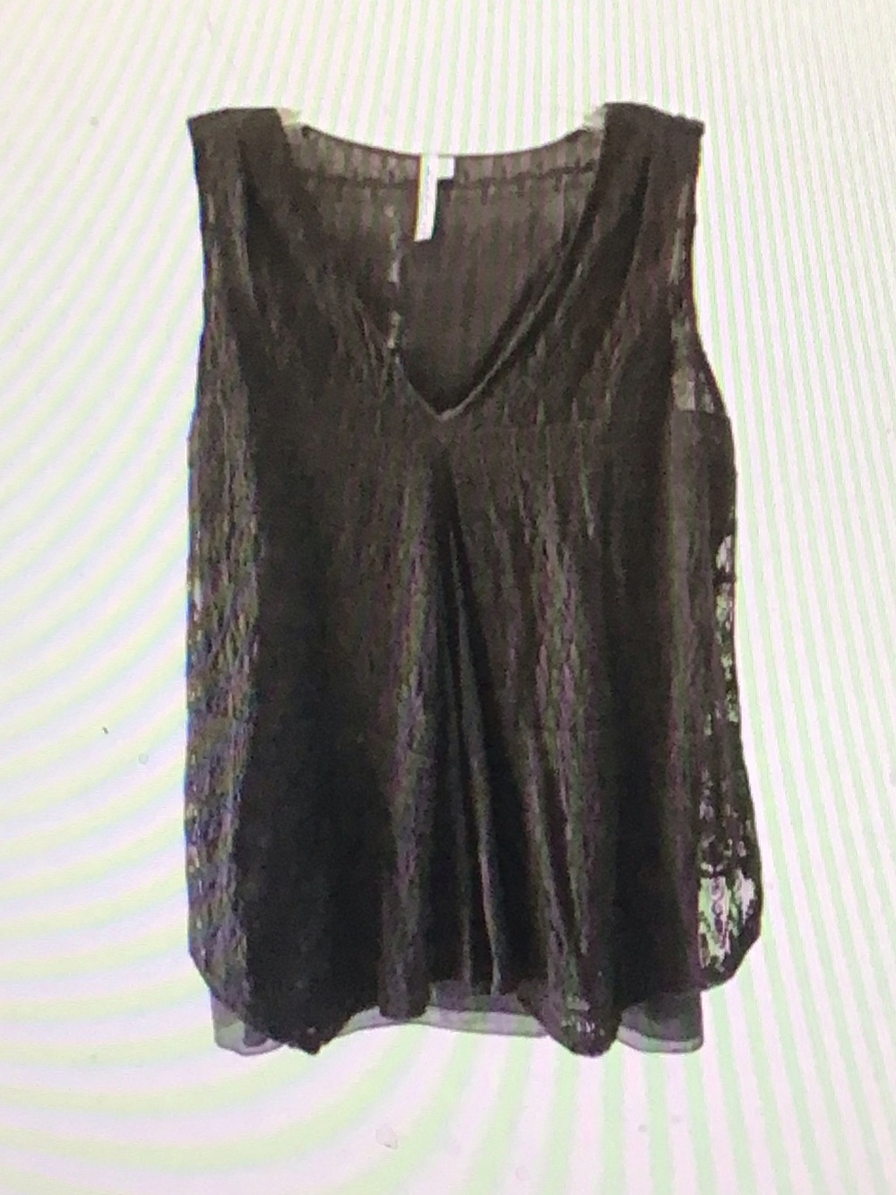 Black Lace V-Neck Sleeveless Camisole